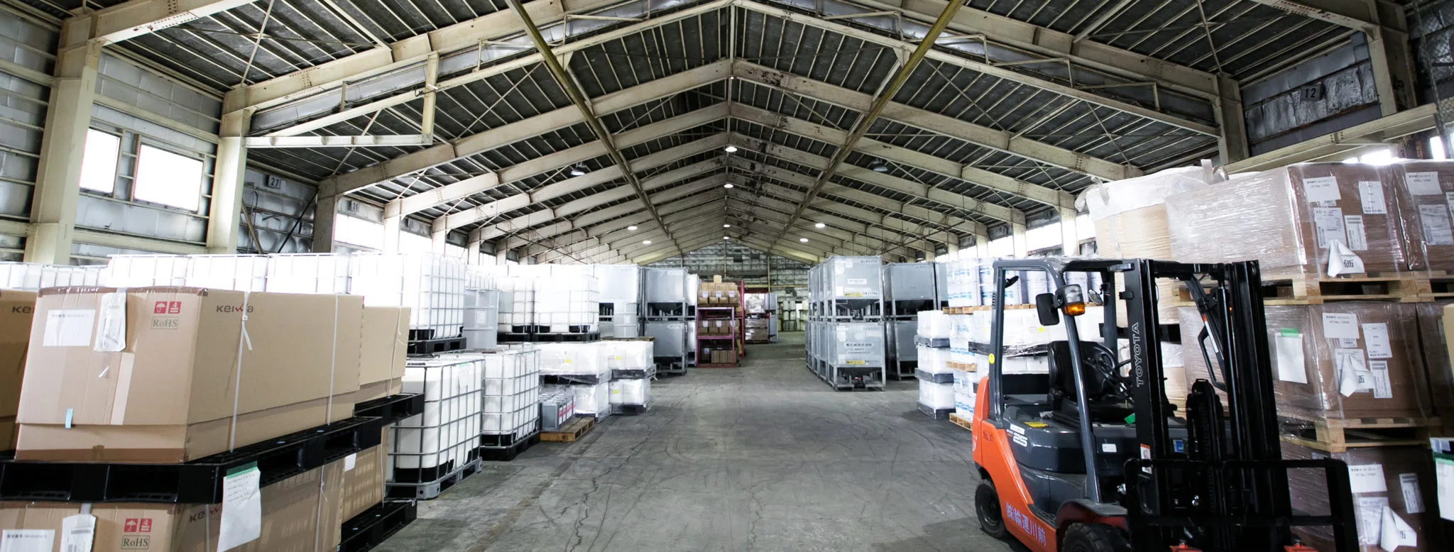 倉庫内のセキュリティシステム